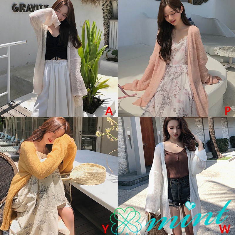 Áo khoác len cardigan Hàn Quốc dáng rộng | BigBuy360 - bigbuy360.vn