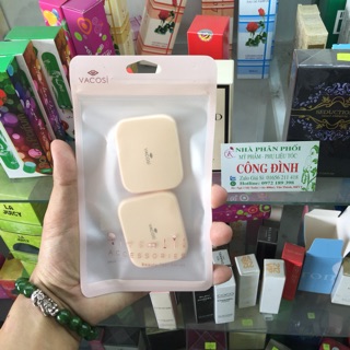 Bông phấn ướt Vacosi bịch 2 miếng