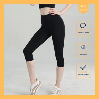 Big size - quần legging lửng - l02, vải thun hàn co giãn 4 chiều