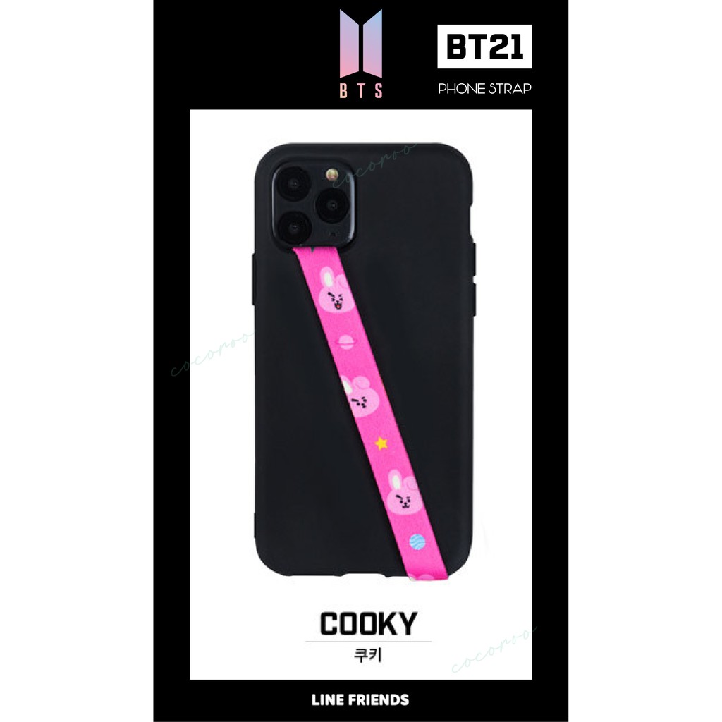 [COCOROO] Phone Strap / BTS & BT21 /  COOKY & JUNG-KOOK / ARMY / dây treo ốp / dây phụ kiện điện thoại