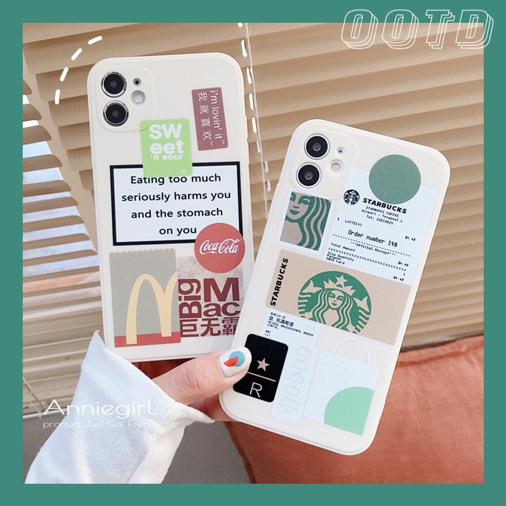 Ốp lưng Thời Trang Bằng Silicone Mềm In Nhãn Hiệu Cho Iphone 12 / 11 Pro / Max / X / Xs Max / Xr / 8 / 7 Plus | BigBuy360 - bigbuy360.vn