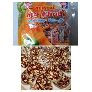 [CHÍNH GỐC] Kẹo chuối cuộn bánh tráng Bến Tre 450g