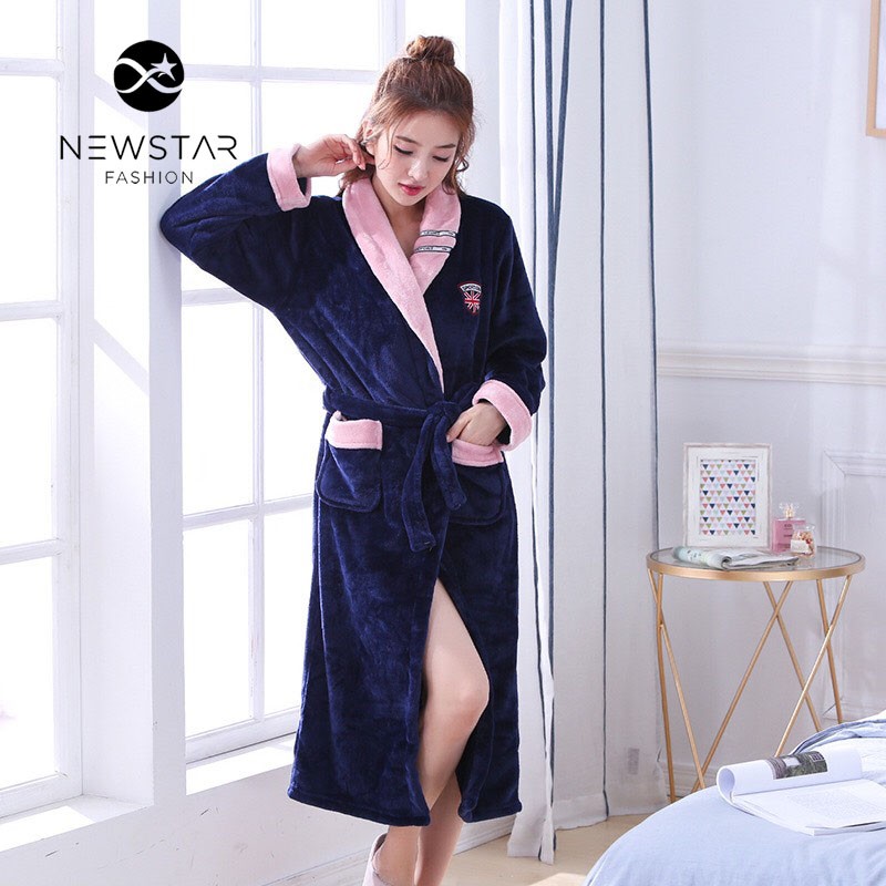 Áo Tắm Choàng, Áo Ngủ Lớn Dài,  Dày Ấm Cho Mùa đông