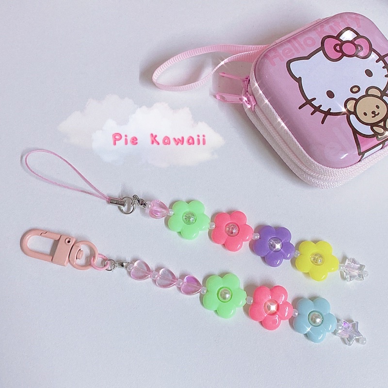 Móc điện thoại/Móc khoá bông hoa 🌸🌼 Phong cách nhẹ nhàng, đáng yêu PIEKAWAII 🎀
