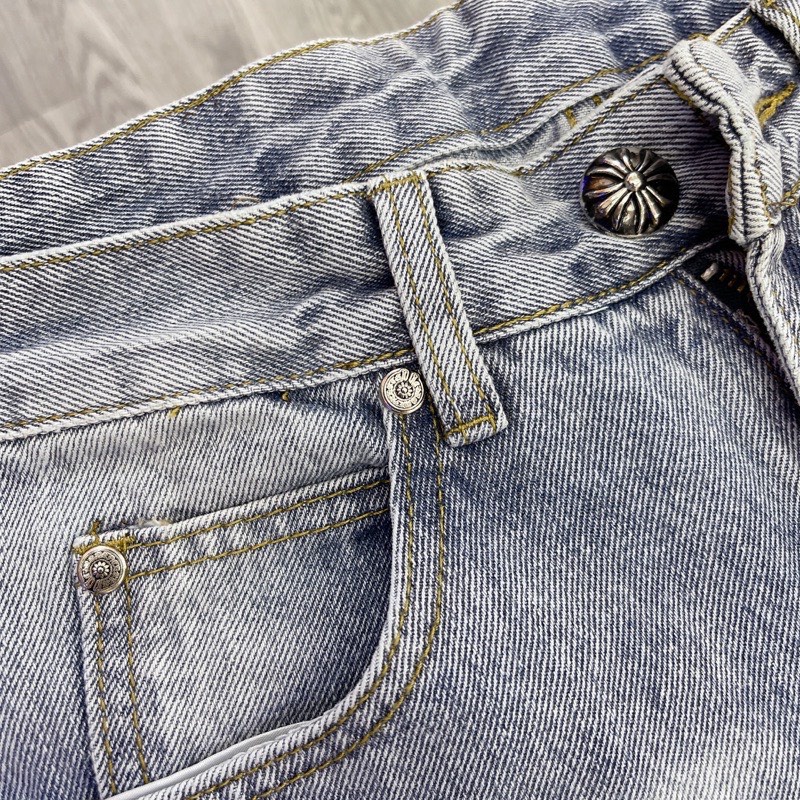 Quần jeans Chrom Heart cao cấp full tag túi