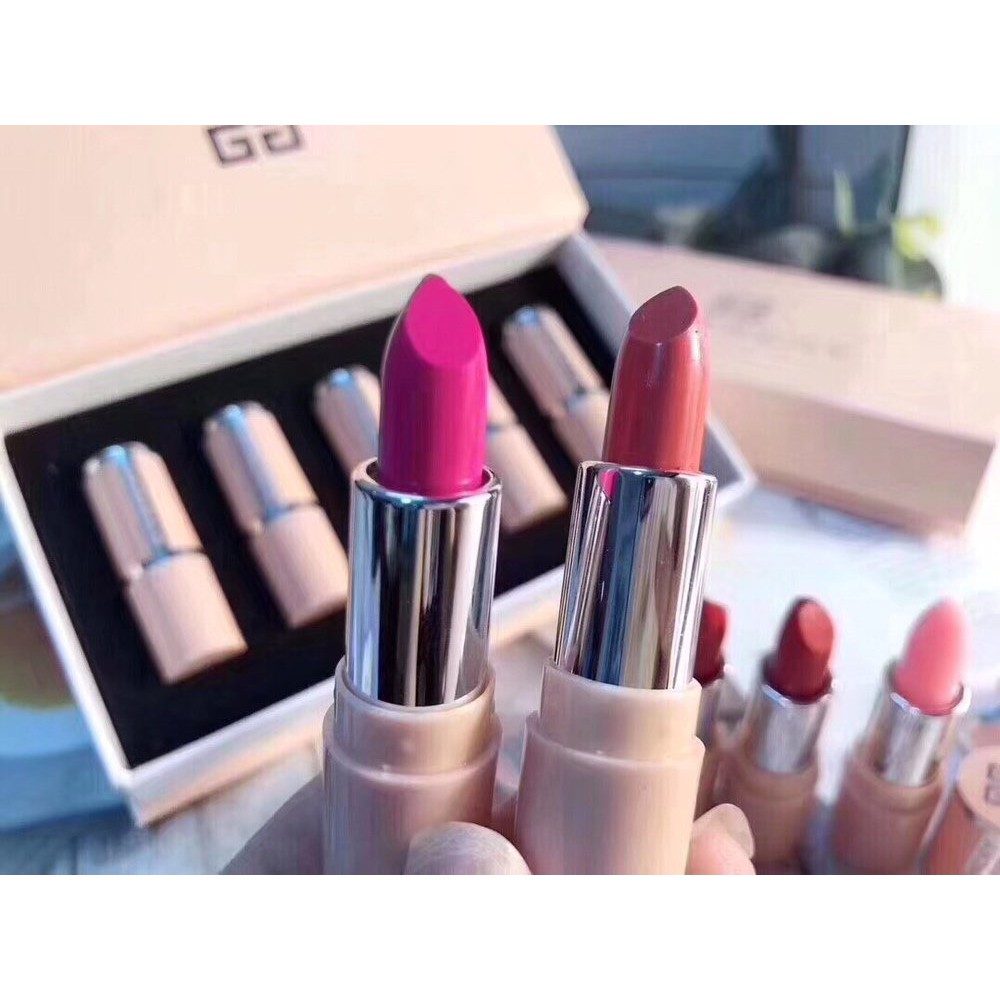 [Hàng mới về] Set 5 son môi Givenchy  nhiều màu sắc thời trang | BigBuy360 - bigbuy360.vn