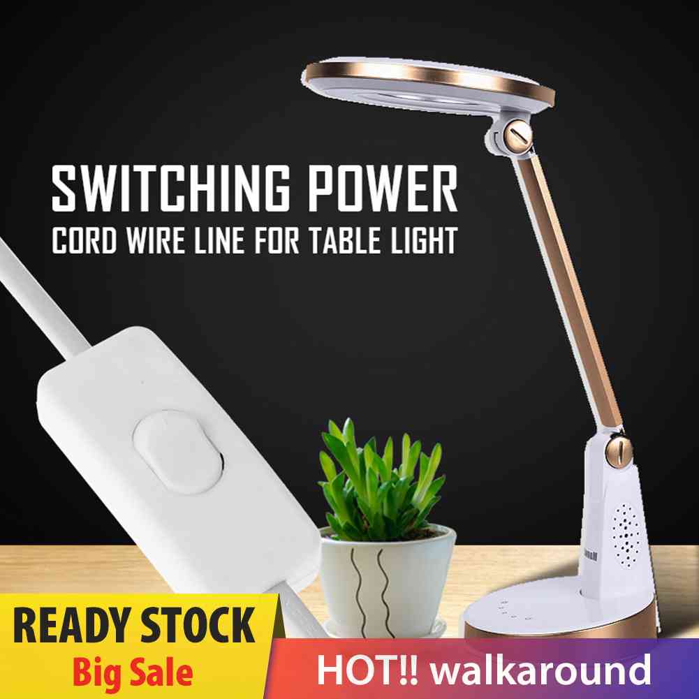 Dây Công Tắc Nguồn 1.8m / 5.9ft Cho Đèn LED Để Bàn