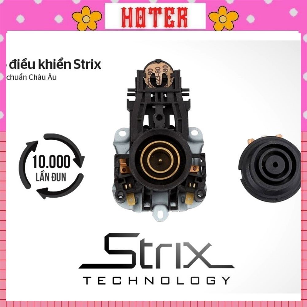 Ấm siêu tốc thủy tinh 1.7L SUNHOUSE MAMA SHD1330 được trang bị bộ điều khiển Strix đạt tiêu chuẩn Châu Âu.