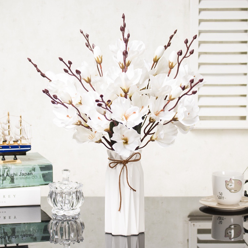 Hoa Giả- Hoa Diên Vĩ 43cm 5 Nhánh Decor Nhà Cửa, Studio Tinh Tế, Sang Trọng, Quý Phái