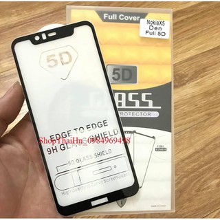 Kính cường lực 5D nokia X5 full màn Full keo(đen)_shopthaihn