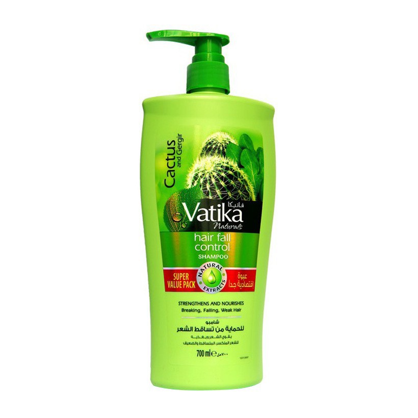 Dầu gội Vatika Naturals Hair Fall Control Shampoo ngăn ngừa tóc gãy rụng, kích thích mọc tóc con