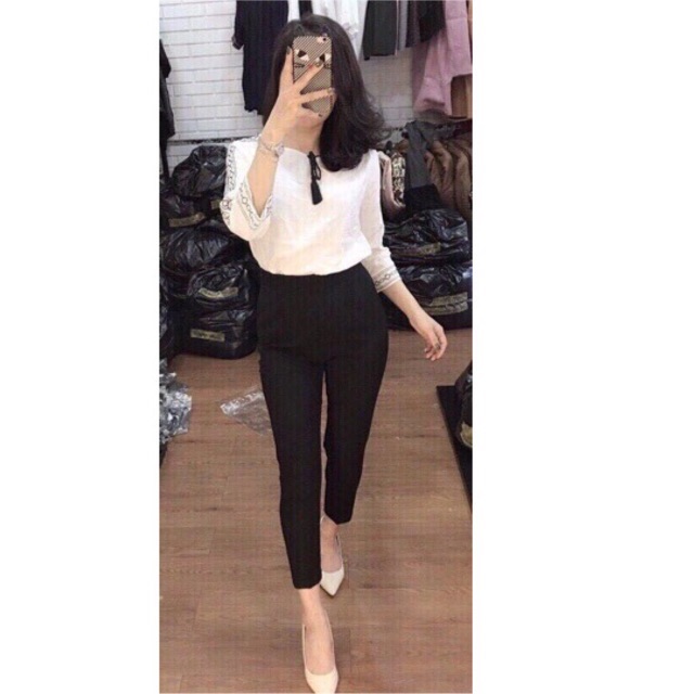 Quần baggy lưng thun ZARA