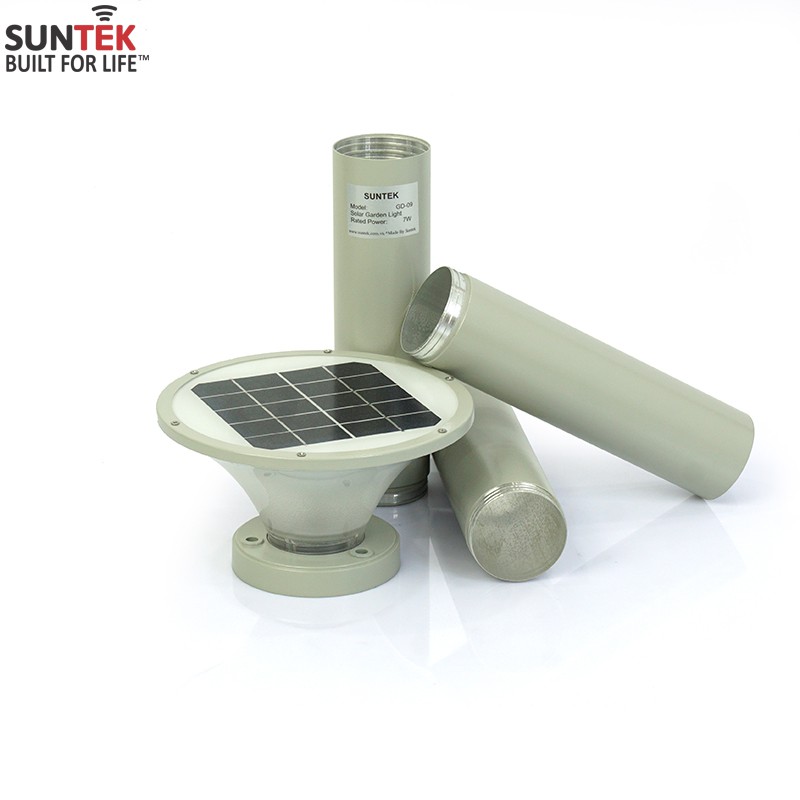 Đèn LED Trụ Cổng Sân Vườn Năng Lượng Mặt Trời SUNTEK GD-09 - Hàng Chính Hàng - Bảo hành 1 năm