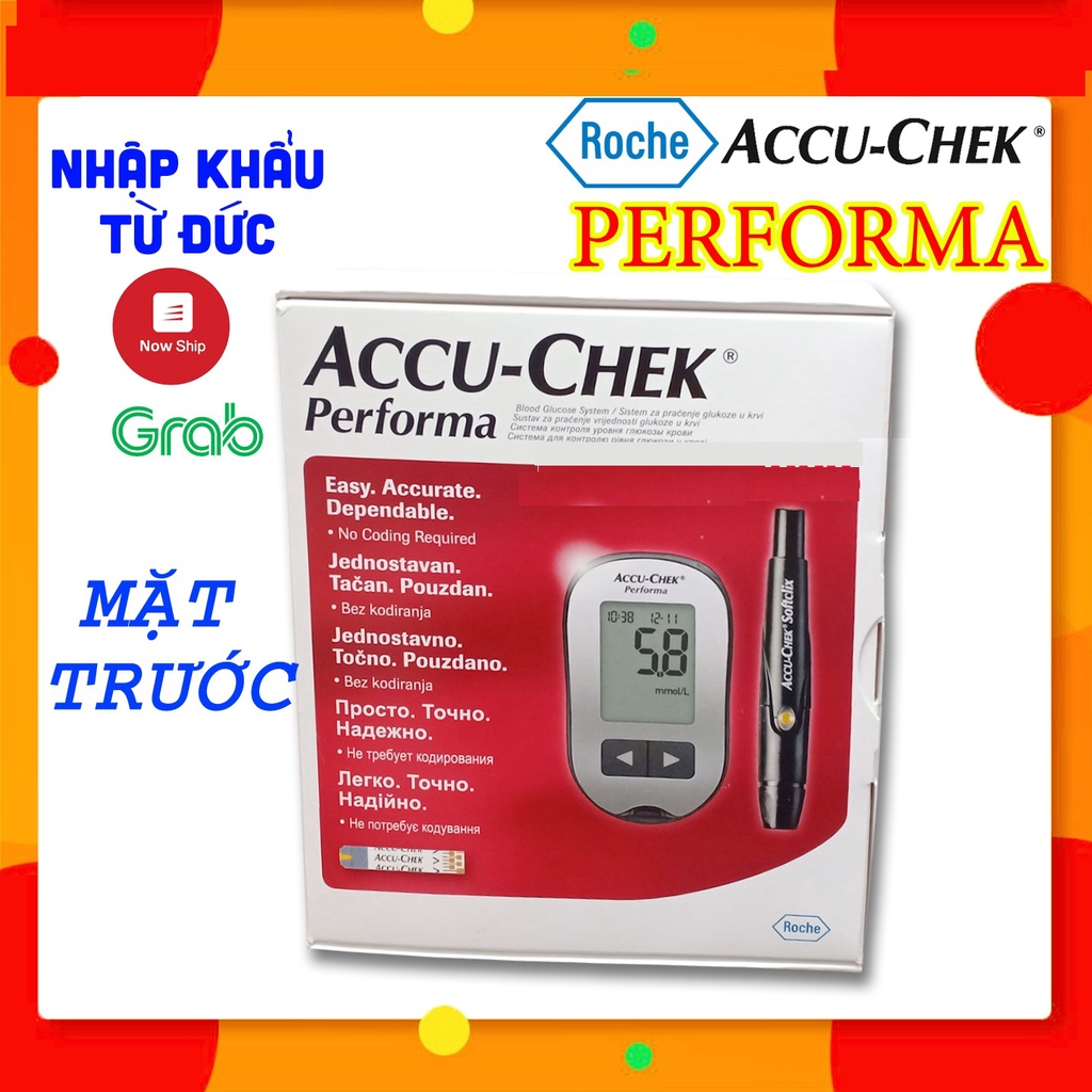 Máy đo đường huyết Accu Chek Performa đơn vị mmol/L