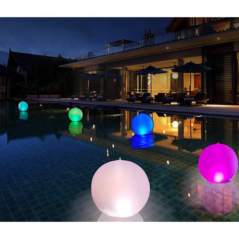 Floating Pool Light Inflatable 1 Pack,LED Glow Ball Remote Control