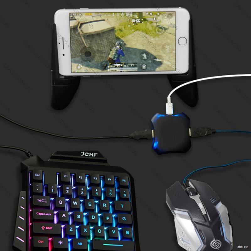♤Thiết bị kết nối chuyển đổi bàn phím và chuột chơi game cho điện thoại IOS và Android