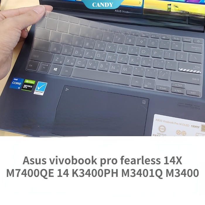 Miếng Dán Bảo Vệ Bàn Phím Bằng Silicon Mềm Cho asus vivobook pro 14X M7400QE 14 K3400PH M3401Q M3400