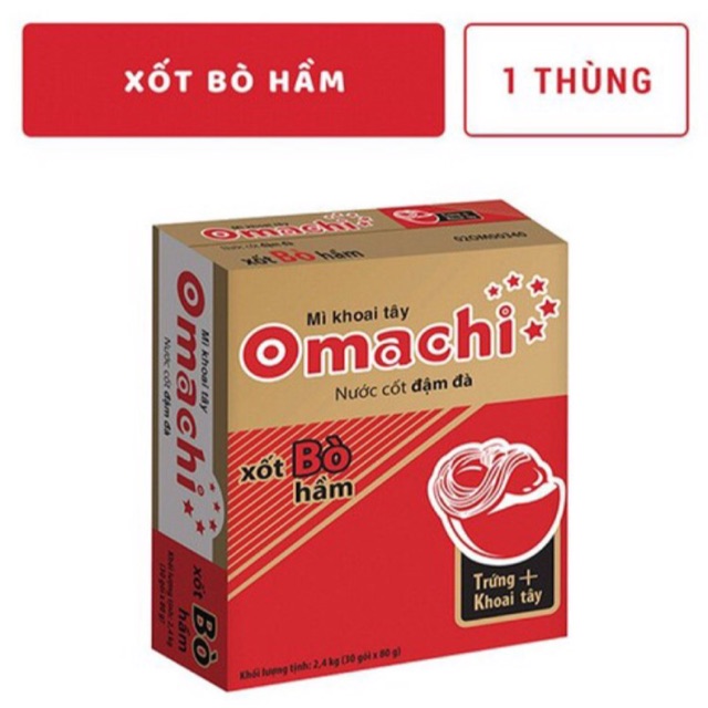 THÙNG MÌ OMACHI 30 gói