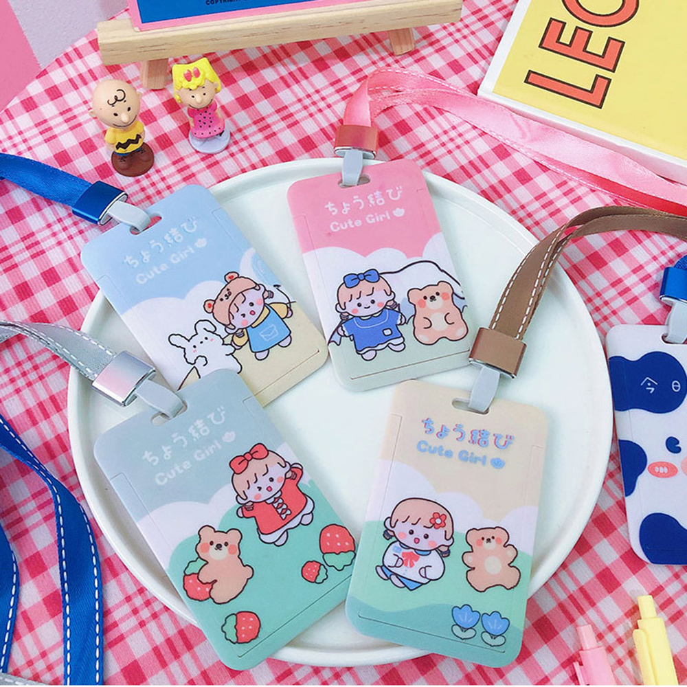 1 Bao Đựng Thẻ Sinh Viên Họa Tiết Hoạt Hình Dễ Thương