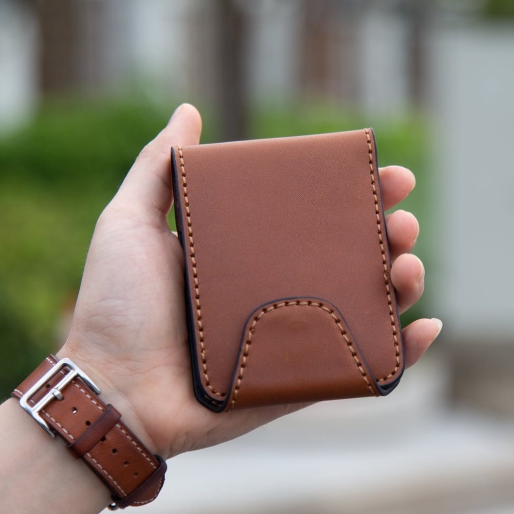 Ví Nam Cao Cấp Da Bò Thật Chính Hãng Sanagor Kiểu Dáng Mini Sang Trọng SEN03