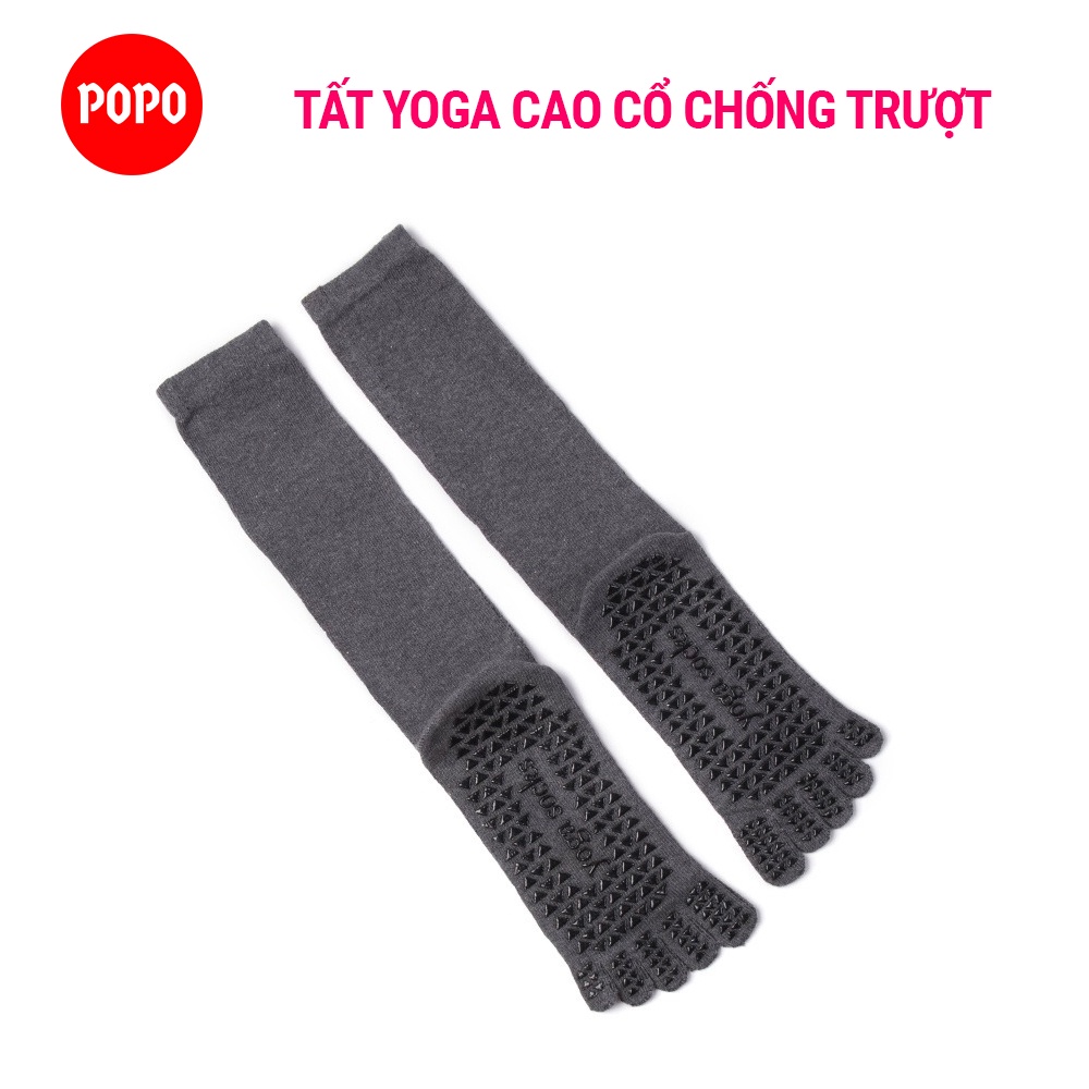 Tất Yoga Chống Trượt Cổ Cao vớ Yoga tập thể dục chống trượt êm ái, tránh hôi chân, đảm bảo an toàn