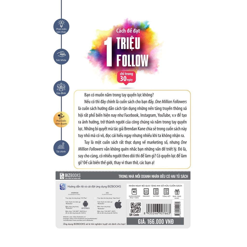 Sách - Cách Để Đạt 1 Triệu Follow Chỉ Trong 30 Ngày + tặng kèm Booksmart