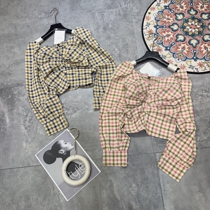 Áo dài tay kẻ chun lưng ôm form [HOT NHẤT] chất siêu xịn