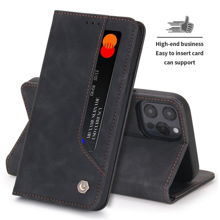 Bao Da Ốp Lưng Kiểu Ví Nắp Lật cho iPhone 6/7/8/X/XS/XR/XSMax/11/11Pro/11Max/12/12Pro/12Max/13/13Pro/13Max - Mã TZAH530