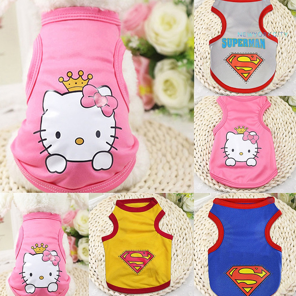 Áo Thun Mềm Thoáng Khí In Họa Tiết Dễ Thương Dành Cho Thú Cưng