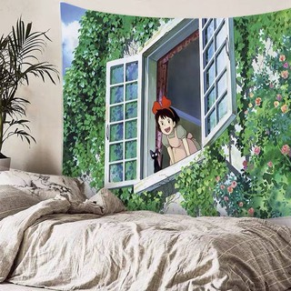 gỗ  và  Nền phong cách nhật bản anime treo vải