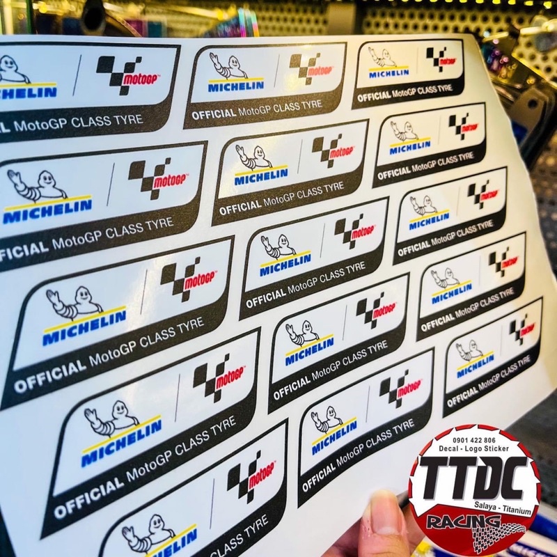 Tem Michelin Chính Hãng Chất Liệu Uv mực nổi cực đẹp ✌