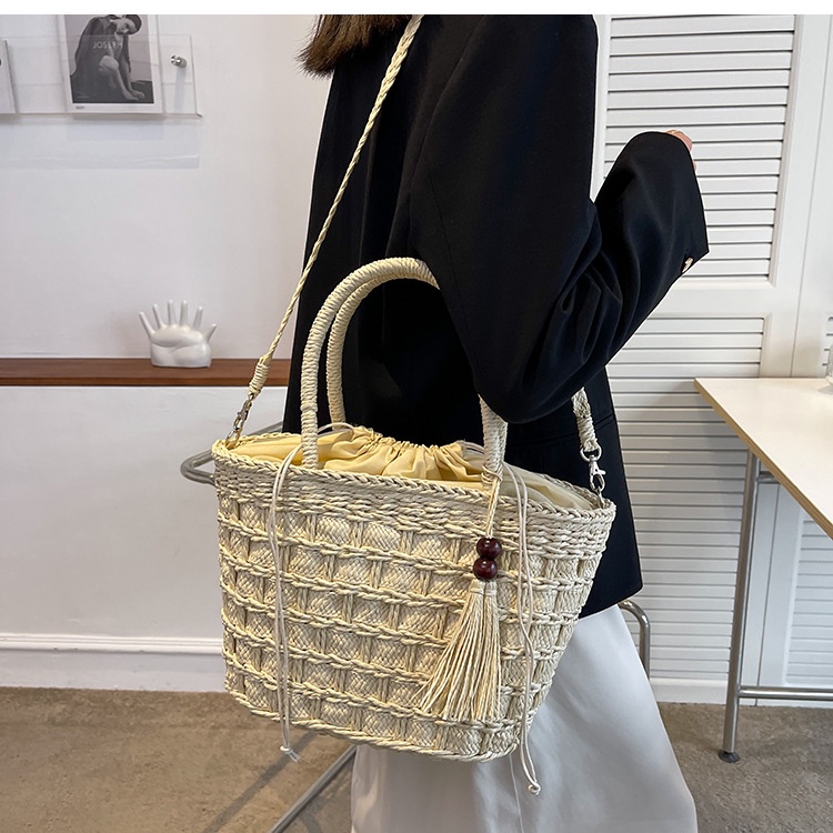 Túi Đeo Vai Đan Rơm Thủ Công Thời Trang Cho Nữ