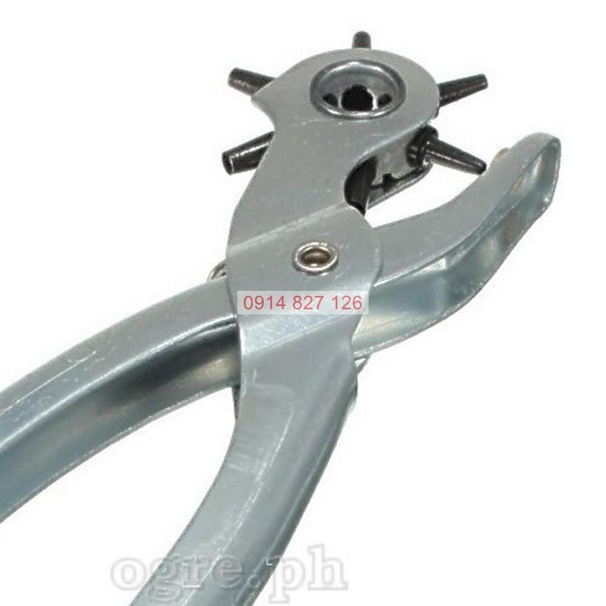 Kìm bấm lỗ TOTAL THT3351 kềm đục lỗ, 0.3kg, hỗ trợ bấm lỗ tròn, lỗ dẹt và lỗ hình oval, bầu dục, Bh 6 tháng