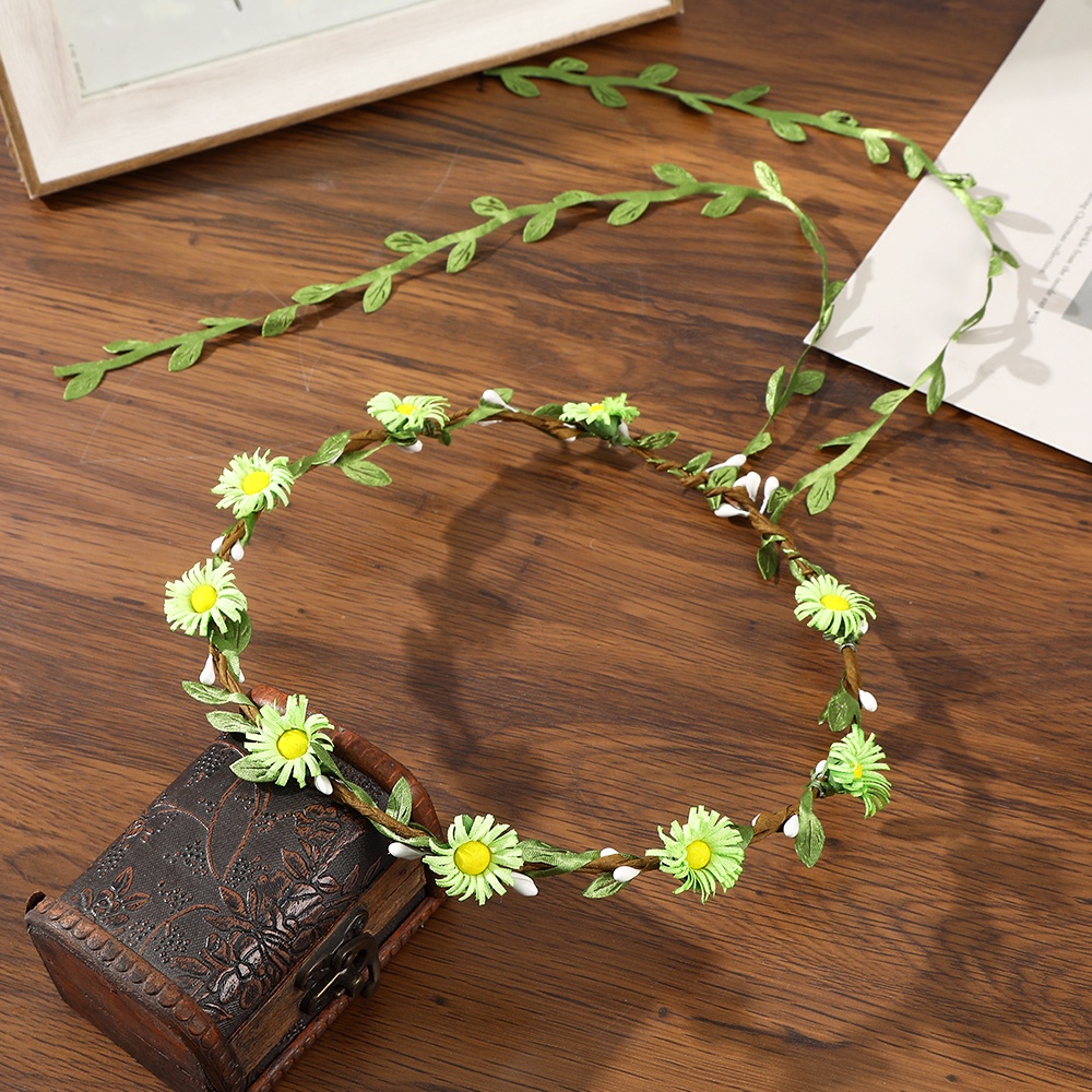 Băng Đô Cài Tóc Hình Vòng Hoa