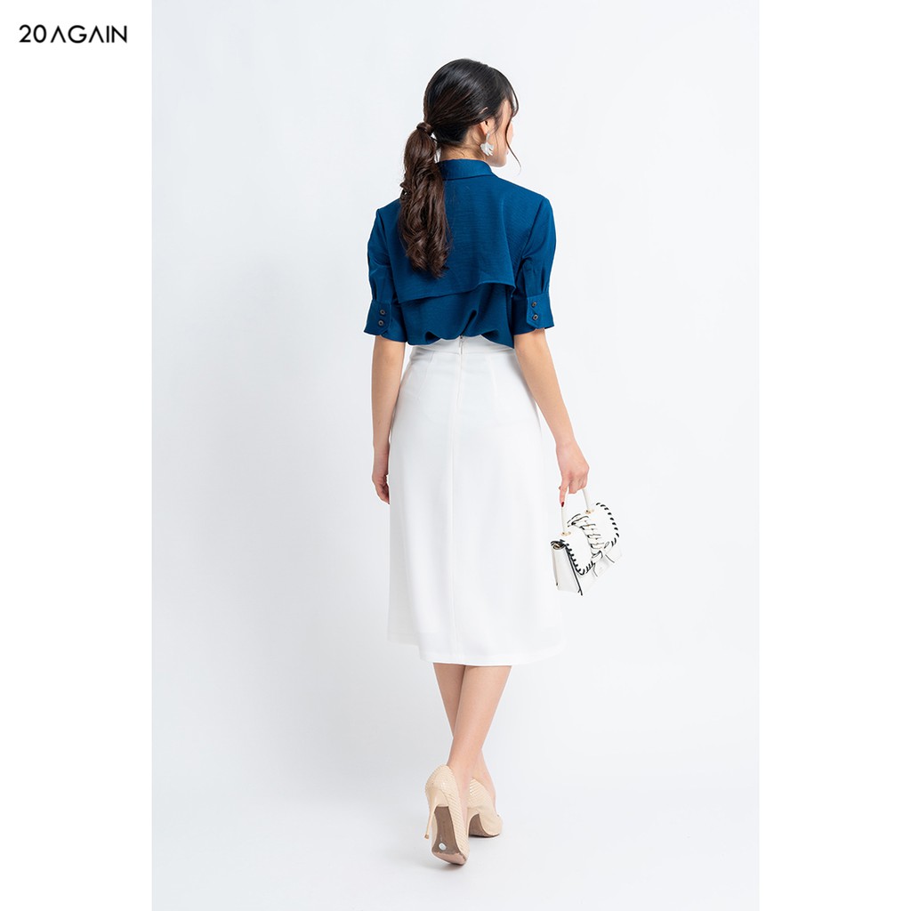 Chân váy nữ midi 92WEAR đủ màu, đủ size, tà bung đính cúc JDA0993 | BigBuy360 - bigbuy360.vn