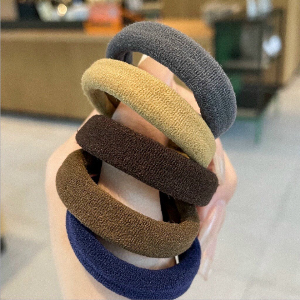 Dây chun buộc tóc nhiều màu sắc dây buộc tóc ống trơn cho nữ