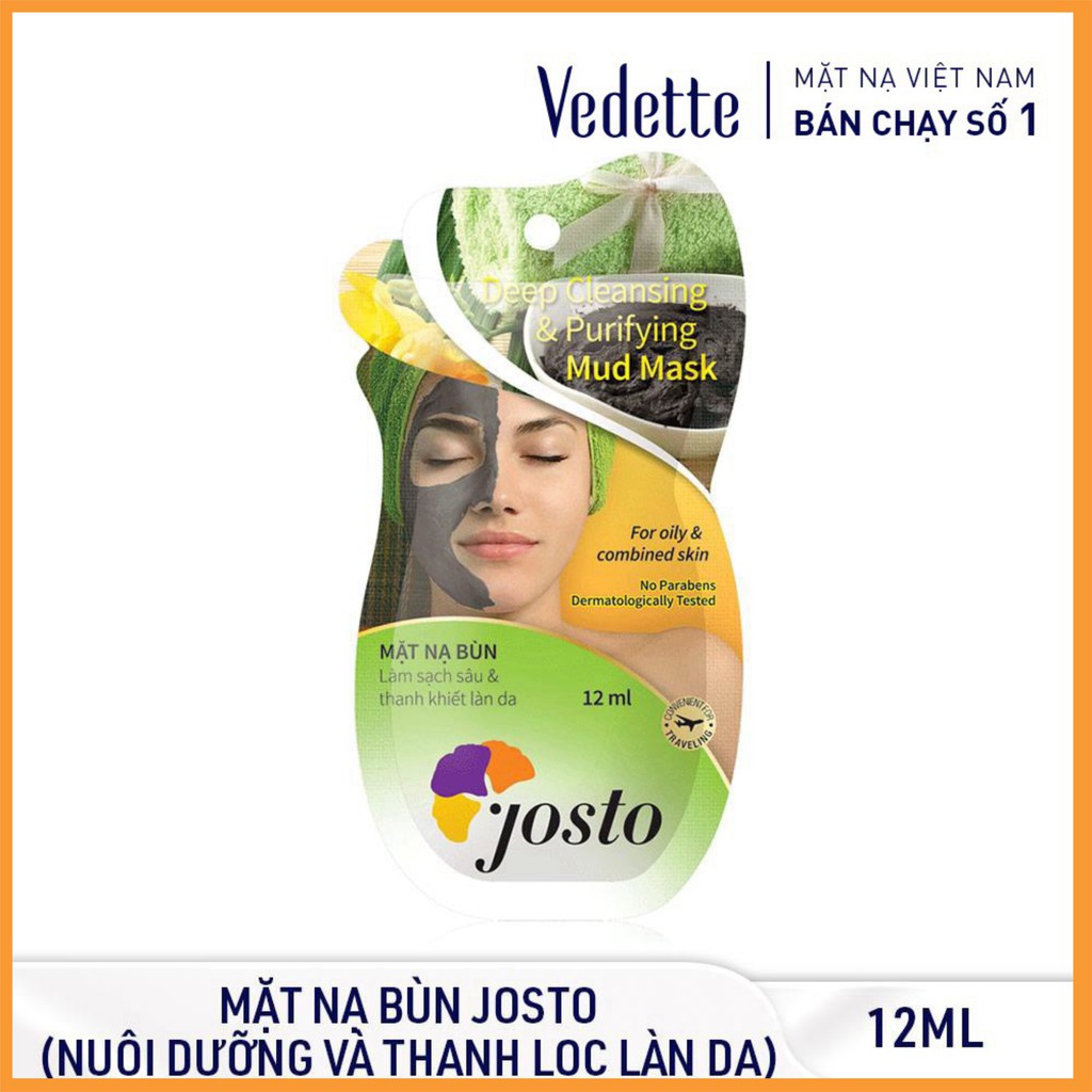 ❤️ MẶT NẠ ĐẤT SÉT JOSTO 12ml CÁC LOẠI