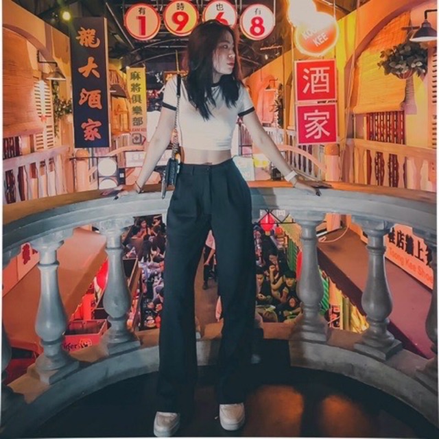 Quần tây ống rộng culottes,có clip thật inb lựa kiểu (3 loại :1 cúc,2 cúc ,khóa kéo) | BigBuy360 - bigbuy360.vn