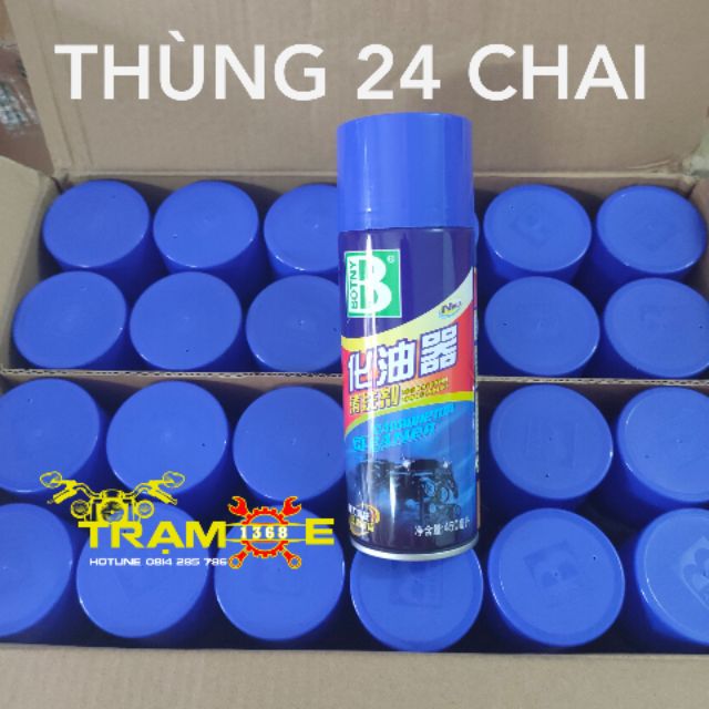 (GIÁ SỈ) 1 THÙNG 24 CHAI XỊT XÚC BÌNH XĂNG CON, RỬA HỌNG GA, VỆ SINH KIM PHUN, XI LANH, TRÁI PISTON BOTNY SIÊU SẠCH