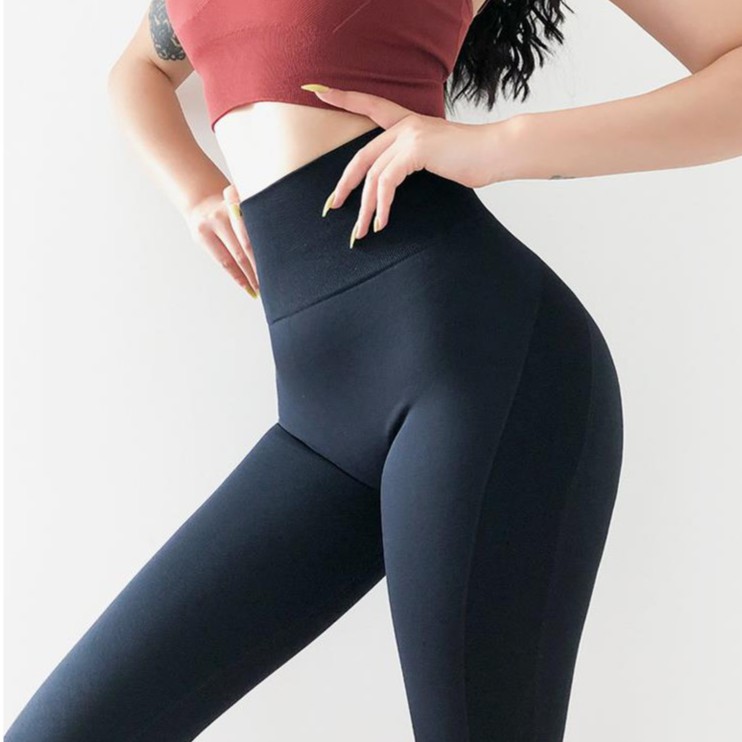 Quần legging tập gym vải dệt kim, co giãn thoáng mát, mặc tôn dáng, nâng vòng 3/ Quần thể thao legging nâng mông co giãn | BigBuy360 - bigbuy360.vn