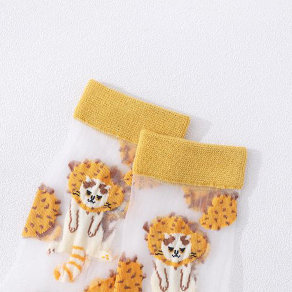 Vớ Cổ Cao Siêu Mỏng Hoạ Tiết Trái Cây Dễ Thương Thoáng Khí