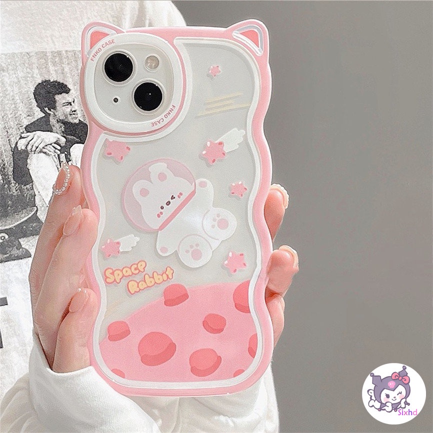 Ốp Lưng Điện Thoại cho iPhone 14 13 12 11 Pro Max SE2020 X XR Xs Max 7 8 6 6s Plus sixhd Ốp Điện Thoại Mềm Họa Tiết Tai Thỏ Gấu Dễ Thương Cho