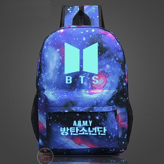 Balo BTS cặp xách galaxy BTS phản quang thời trang tặng sticker BT21 Chonmua365 BLV31