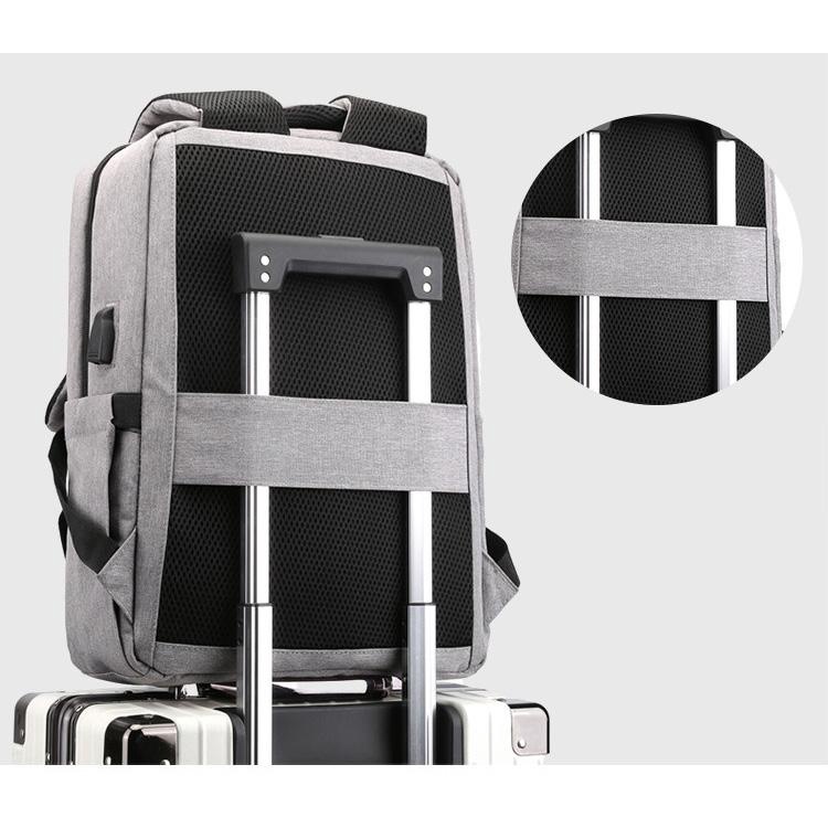 Balo văn phòng laptop 15,6 ICNH có sạt phản quan chống nước kép vào vali Shalla {HÌNH THẬT}