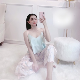 BỘ LỤA 2 DÂY QUẦN XẺ TÀ CAO CẤP