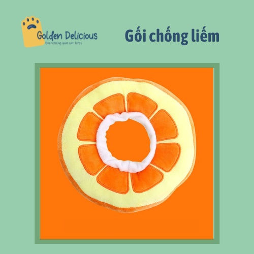 Gối Chống Liếm Hình Hoa Quả Dễ Thương Cho Chó Mèo - Thích Hợp Chó Mèo Dưới 4KG