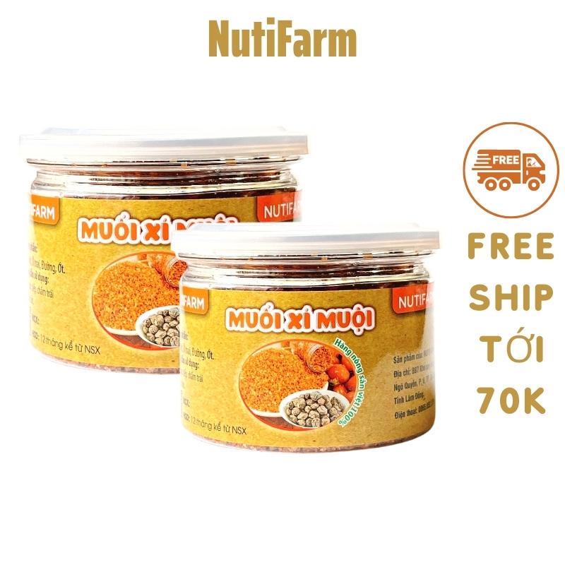 Muối ô mai xí muội 400gr NutiFarm đồ ăn vặt đà lạt vừa ngon vừa rẻ