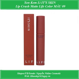 Son Kem Lì IT'S SKIN Lip Crush Matte Life Color Màu 09