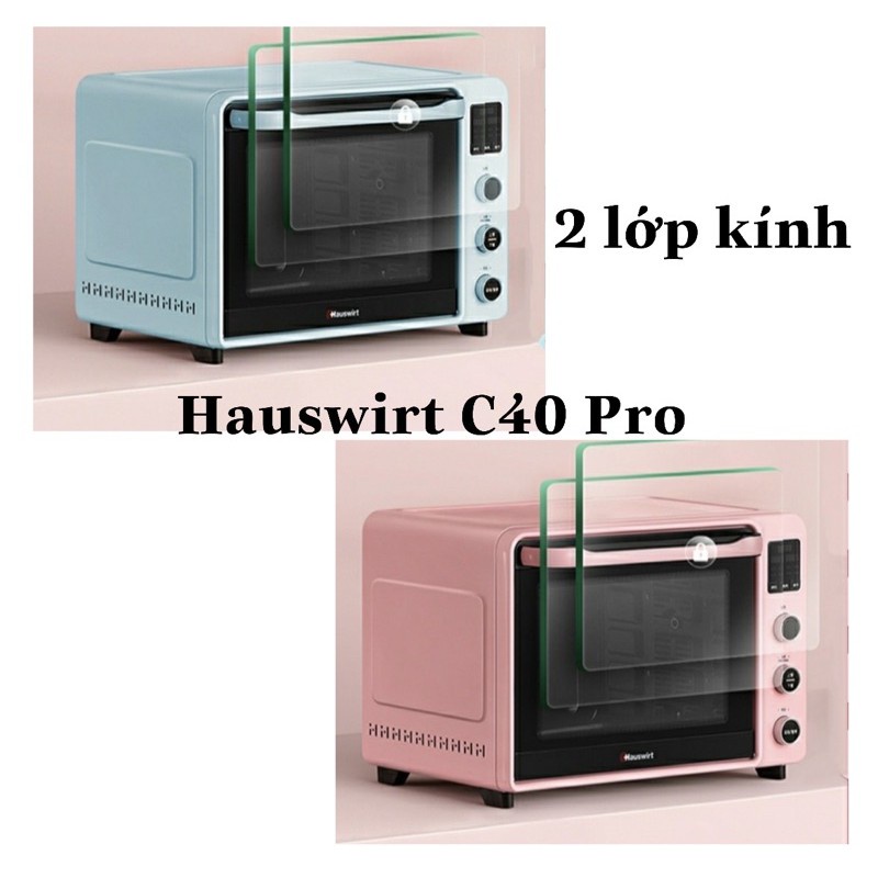 Lò nướng điện tử (bản tiếng Anh)HAUSWIRT C40 (40l) bản 2021 PRO (2 lớp kính) chuẩn nhiệt