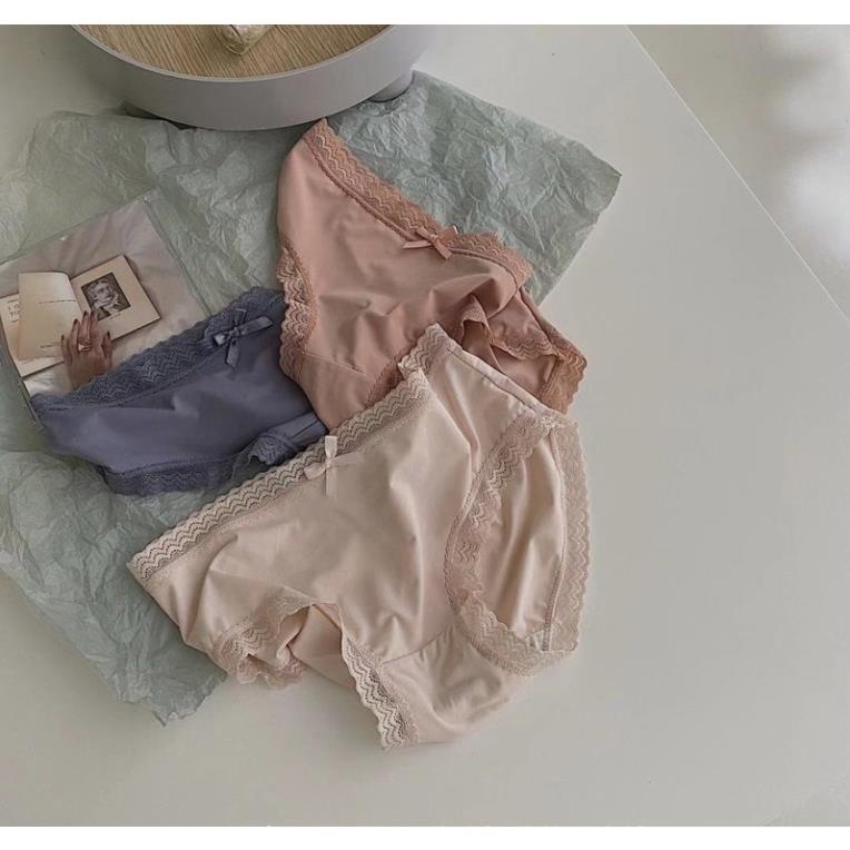 Túi Ví 3 Quần Lót Nữ Softie ❤️ Quần Lót Chất Su Nơ Mát Lạnh 499